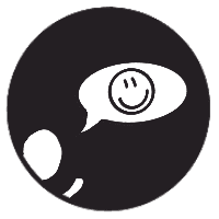 icon of a person with a speech bubble