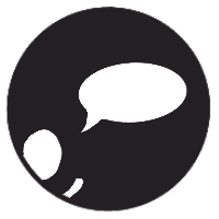 icon of a person with a speech bubble